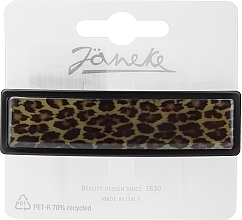 Парфумерія, косметика Заколка-автомат для волосся JG45020G MAC, 9 x 2.5 см, з леопардовим принтом - Janeke