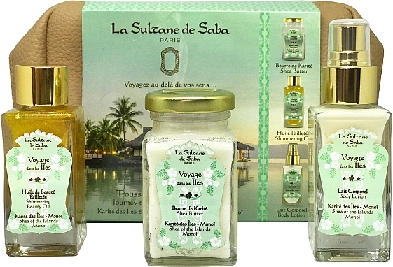 Набор - La Sultane De Saba Shea of the Island (b/lotion/50ml + shea/butter/100ml + oil/50ml) — фото N1