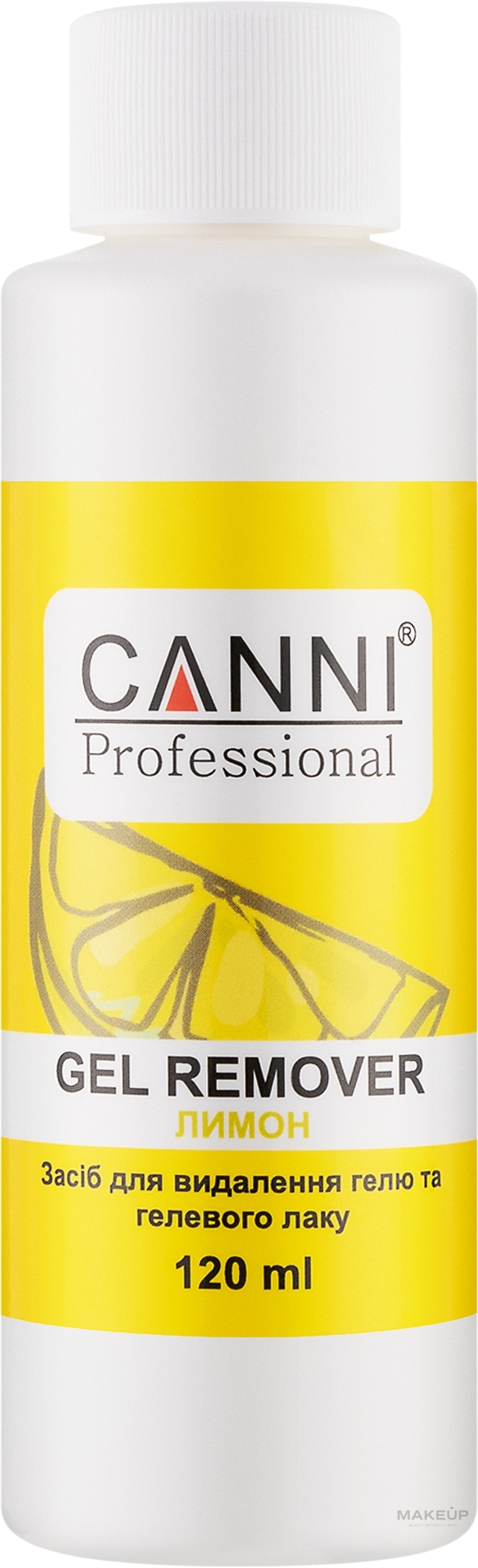 Засіб для видалення гелю та гелевого лаку - Canni Gel Remover Lemon — фото 120ml