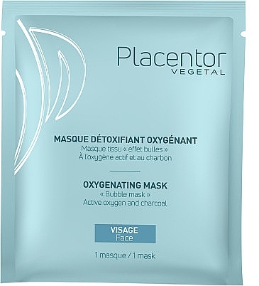 Тканинна киснева маска для обличчя - Placentor Vegetal Oxygenating Bubble Mask — фото N1