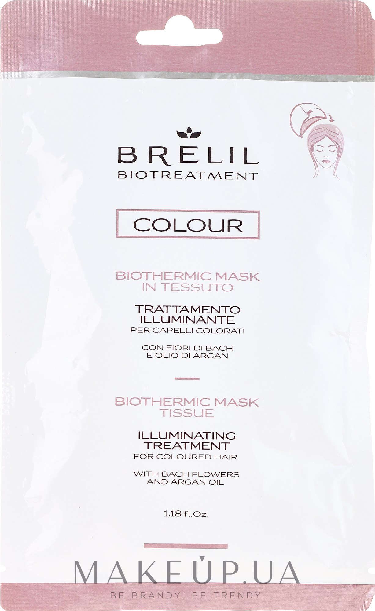 Экспресс-маска для окрашенных волос - Brelil Bio Treatment Colour Biothermic Mask Tissue — фото 35ml