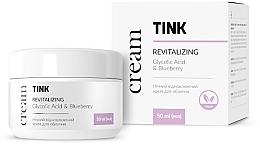 Нічний відновлюючий крем для обличчя - Tink Revitalizing Glycolic Acid & Blueberry Cream — фото N1