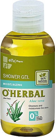 Увлажняющий гель для душа с экстрактом алоэ вера - O'Herbal Moisturizing Shower Gel (мини) — фото N1