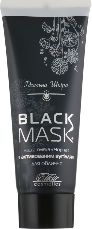 Маска-пленка "Черная" с активированным углем для лица - Eliksir Black Mask — фото N1