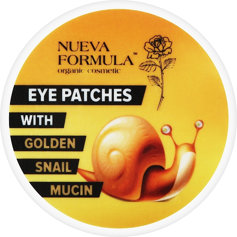 Гелеві патчі з муцином золотого равлика - Nueva Formula Eye Patches With Golden Shail Mucin — фото N1