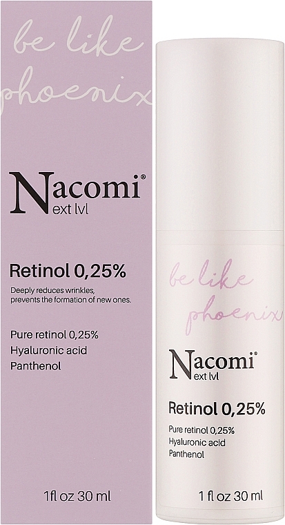 Ночная сыворотка для лица с ретинолом - Nacomi Next Level Retinol 0,25% — фото N2