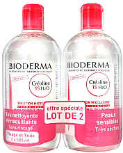 Парфумерія, косметика Набір - Bioderma Crealine TS H2O Solution Micellair (micellaire/2x500ml)