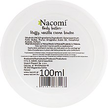 Олія для тіла, з миґдалем і ваніллю - Nacomi Body Butter Fluffy Vanilla Creme Brulee — фото N3