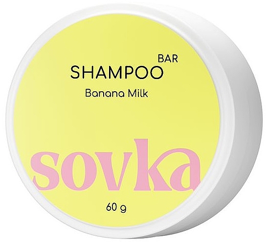 Твердый шампунь - Sovka Skincare Banana Milk Shampoo — фото N1