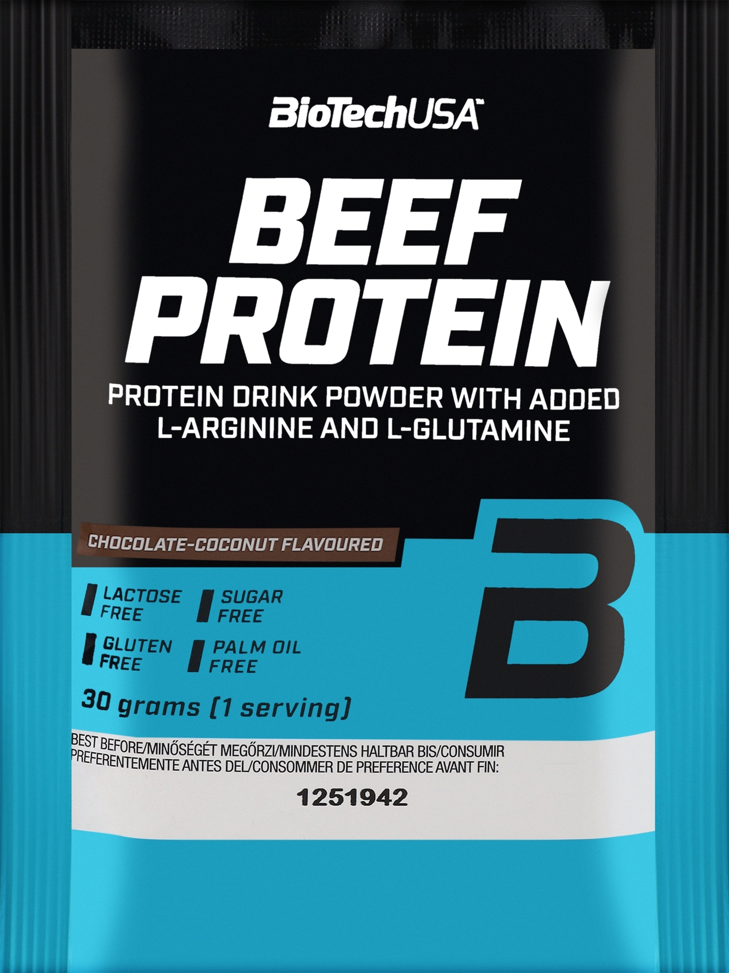 Протеин говяжий "Шоколад-кокос" - BioTechUSA Beef Protein Chocolate Coconut Drink Powder — фото 30g