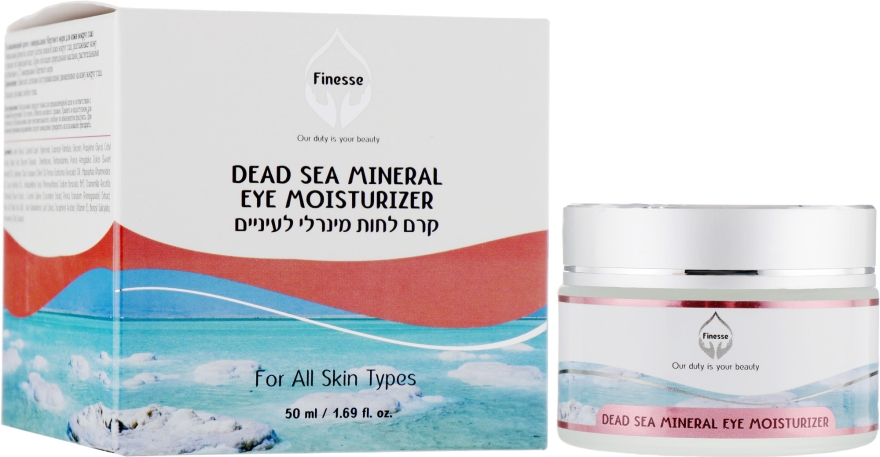 Зволожувальний крем для повік, з мінералами Мертвого моря - Finesse Mineral Eye Moisturizer