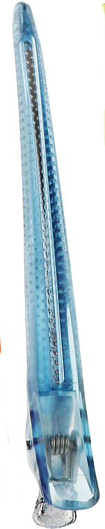 Затискач для волосся металевий, 02524/99, блакитний - Eurostil — фото N1