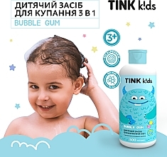 Дитячий засіб для купання 3 в 1 "Bubble Gum" - Tink Kids — фото N4