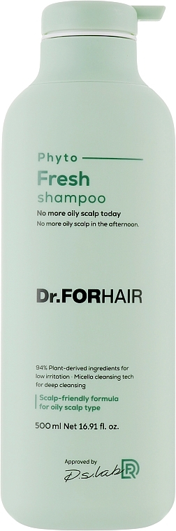 УЦІНКА Міцелярний шампунь для жирної шкіри голови - Dr.FORHAIR Phyto Fresh Shampoo * — фото N3