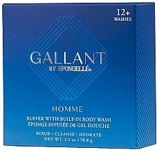 Духи, Парфюмерия, косметика Пенная многоразовая губка для душа - Spongelle Homme Collection Gallant Mini