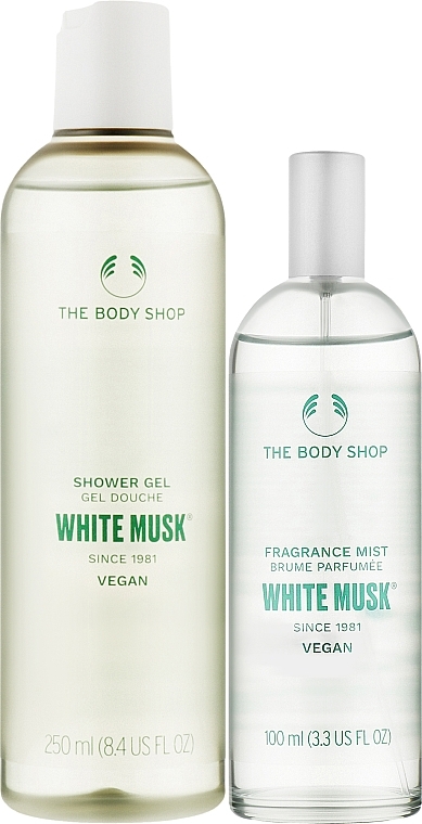 Набор - The Body Shop Florals & Frost White Musk Treats Christmas Gift Set (mist/100ml + sh/gel/250ml)  — фото N2
