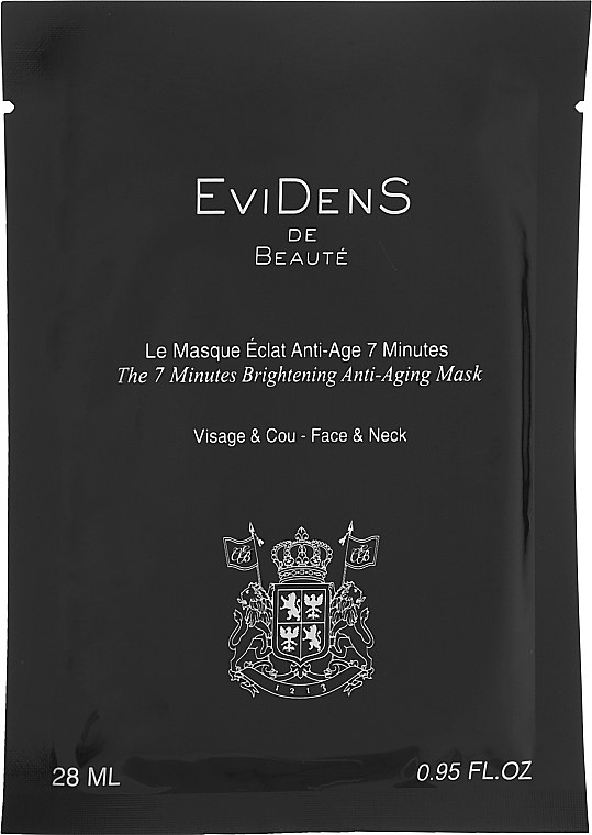 7-ми минутная антивозрастная отбеливающая маска для лица - EviDenS De Beaute The 7 Minutes Anti-Aging Brightening Mask — фото N2