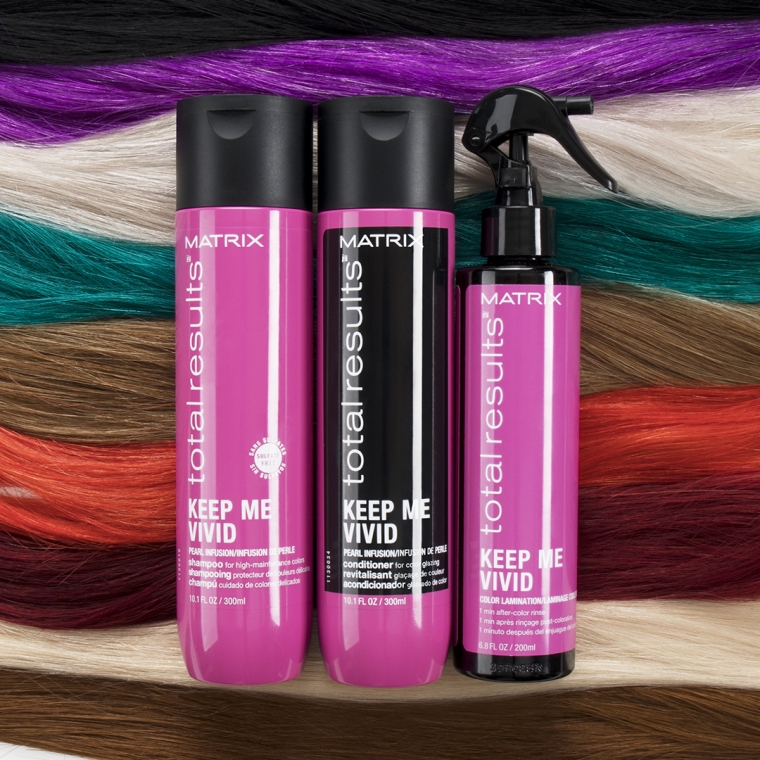 Спрей-ламінатор кольору фарбованого волосся - Matrix Total Results Keep Me Vivid Color Lamination Spray — фото N4