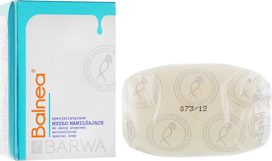 Зволожувальне мило для обличчя і тіла - Barwa Balnea Moisturizing Soap — фото N2