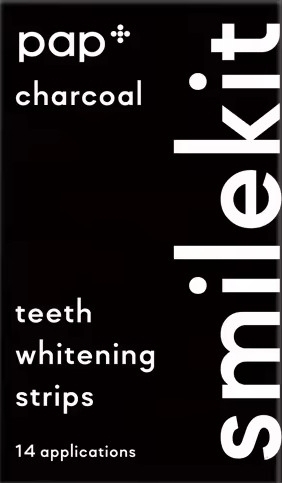 Отбеливающие полоски для зубов - Smilekit PAP+ Charcoal Teeth Whitening Strips — фото 14шт