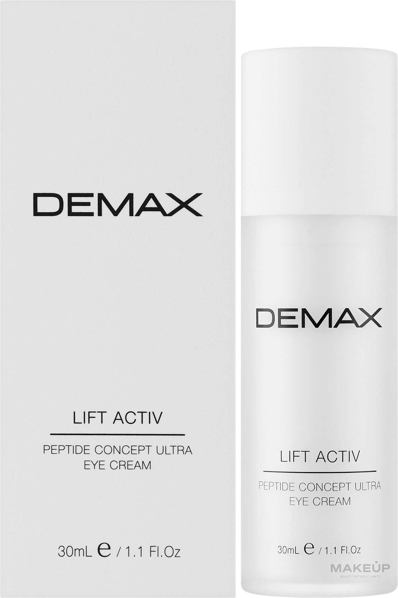 Заполняющий пептидный крем под глаза - Demax Lift Activ Eye Defense Cream Peptide Solution — фото 30ml