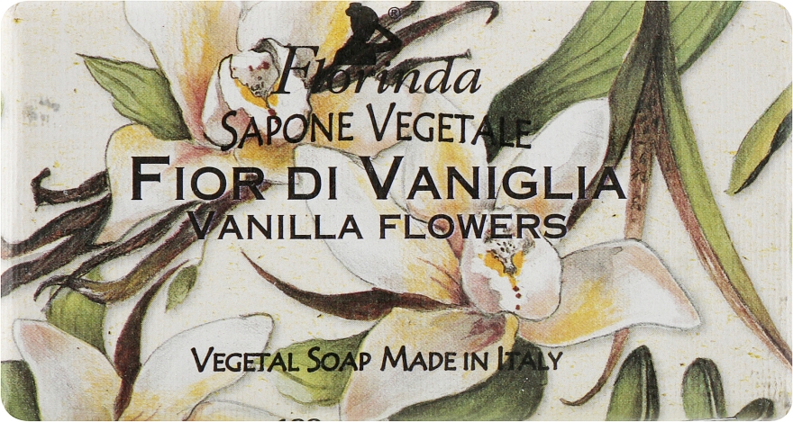 Мыло натуральное "Цветы ванили" - Florinda Sapone Vegetale Vanilla Flowers — фото N1