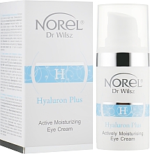 Парфумерія, косметика Активно зволожувальний крем для шкіри навколо очей - Norel Hyaluron Plus Moisturizing Eye Cream