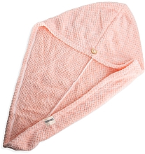 Полотенце-тюрбан для сушки волос, розовое - Mohani Microfiber Hair Towel Pink  — фото N2