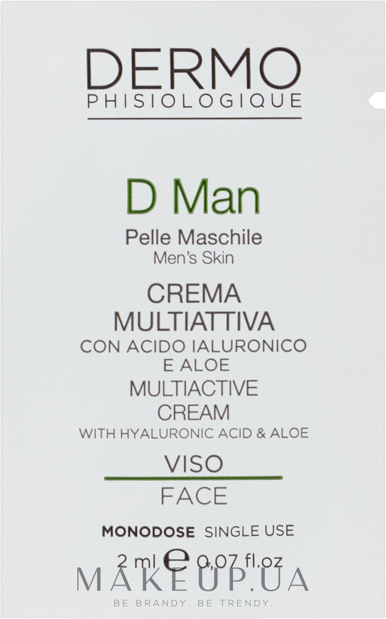 Мужской омолаживающий крем для лица - Dermophisiologique D Man Crema Antiage Visco (пробник) — фото 1.5ml