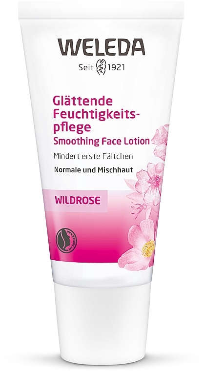 Рожевий розгладжуючий зволожуючий крем-догляд - Weleda Wildrosen Glattende Feuchtigkeitspflege