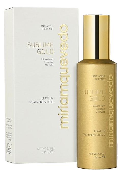 Незмивний засіб для волосся - Miriam Quevedo Sublime Gold Leave-In Treatment Shield — фото N1