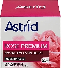Парфумерія, косметика Зміцнюювальний нічний крем для обличчя - Astrid Rose Premium 55+