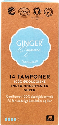 Тампони з аплікатором "Супер", 14 шт - Ginger Organic — фото N2