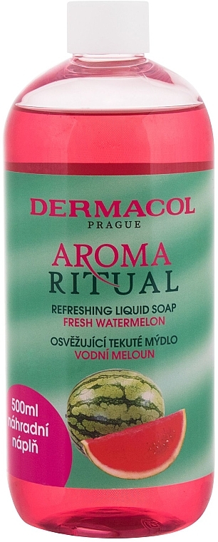 Жидкое мыло "Свежий арбуз" - Dermacol Aroma Ritual Liquid Soap Fresh Watermelon (сменный блок) — фото N1