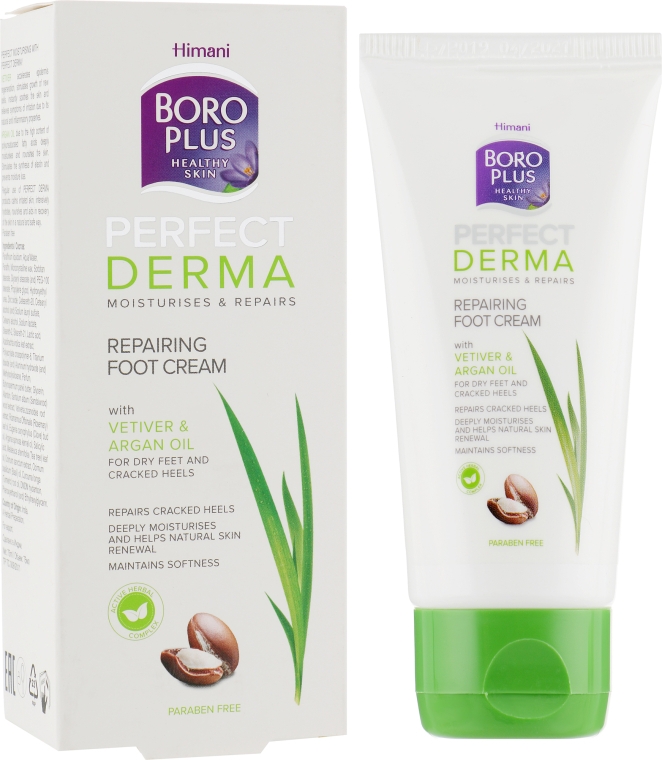 Крем для ног "Интенсивное восстановление" - Himani Boro Plus Perfect Derma Repairing Foot Cream — фото N1