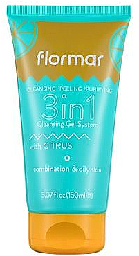 Очищающий гель 3 в 1 для комбинированной и жирной кожи - Flormar Cleansing Gel 3in1 Combination & Oily Skin — фото N1