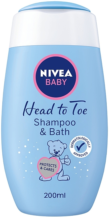 Шампунь-піна для ванн - NIVEA Baby Soft Shampoo&Bath 2w1 — фото N1