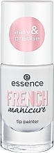 Духи, Парфюмерия, косметика Лак для ногтей - Essence French Manicure Tip Painter