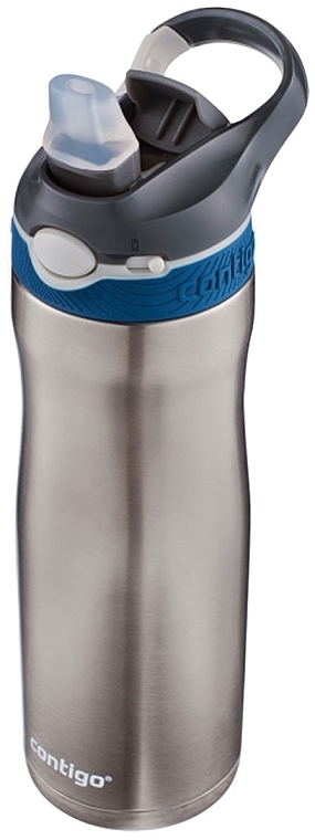 Термопляшка для води, 590 мл - Contigo 49 Water Bottle Ashland Chill Silver — фото N1