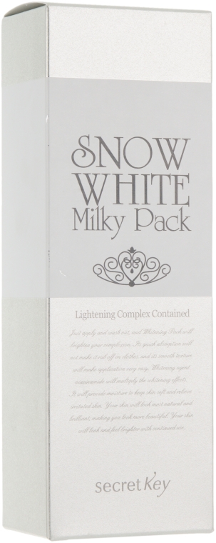 Відбілююча маска - Secret Key Snow White Milky Pack — фото N3