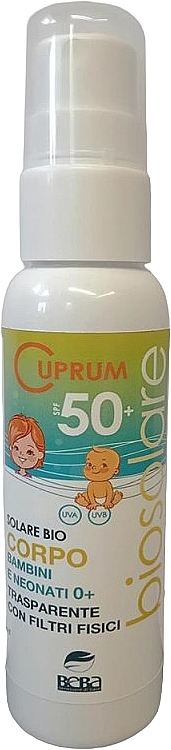 Сонцезахисний біоспрей для обличчя й тіла - Beba Cuprum Line SPF50+ — фото N1