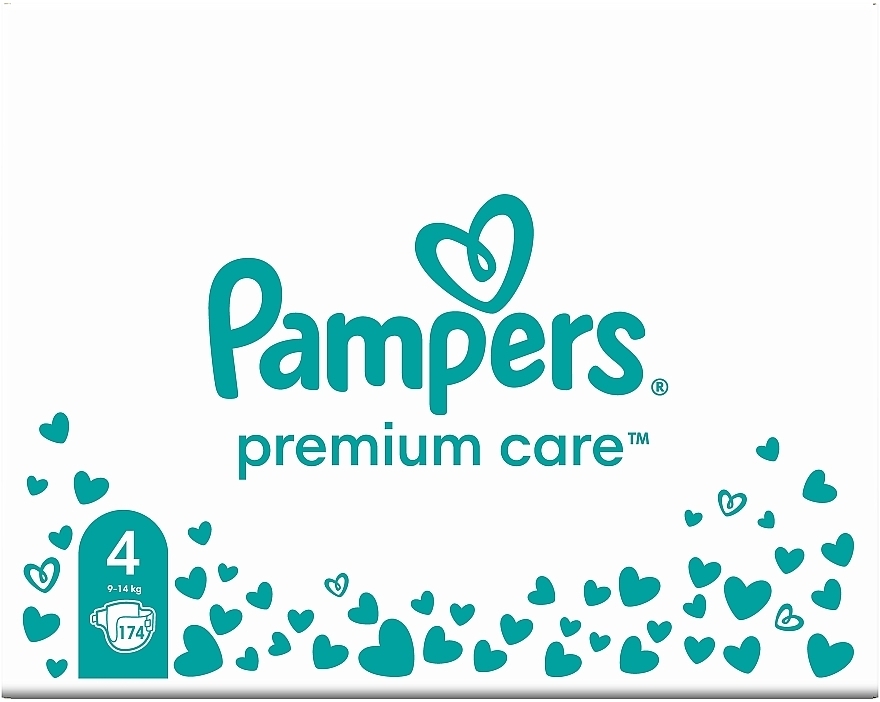 Подгузники Premium Care 4 (9-14 кг), 174 шт. - Pampers — фото N3