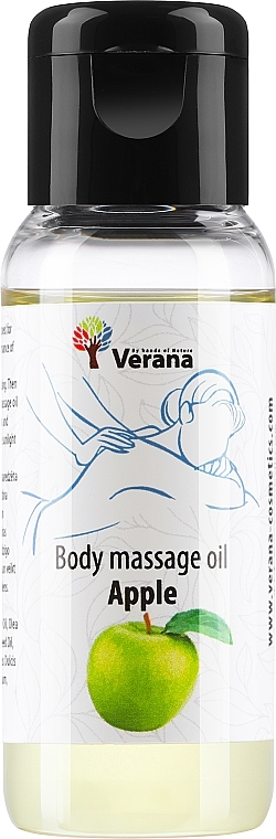 Массажное масло для тела «Apple» - Verana Body Massage Oil  — фото N1