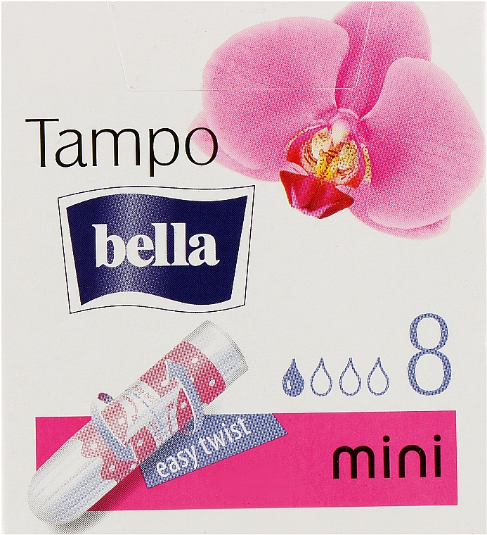 Гигиенические тампоны Tampo Premium Comfort Mini, 8 шт - Bella — фото N1