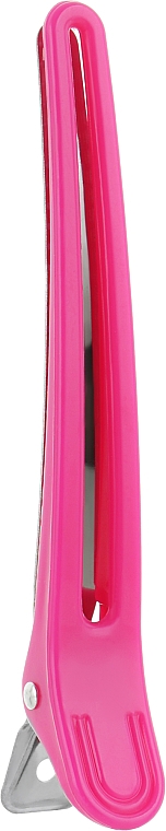 Зажим для волос "Утка", пластмасса-металл, 10 см, розовый - Vero Professional