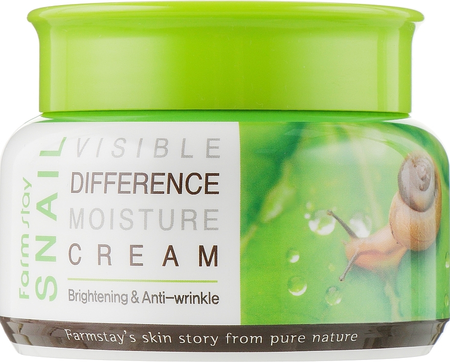 УЦЕНКА Увлажняющий крем с улиточным муцином - Farmstay Snail Visible Difference Moisture Cream * — фото N2