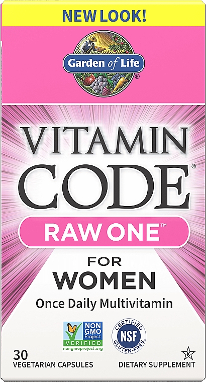 Жіночі мультивітаміни - Garden of Life Vitamin Code Raw One for Women — фото N1