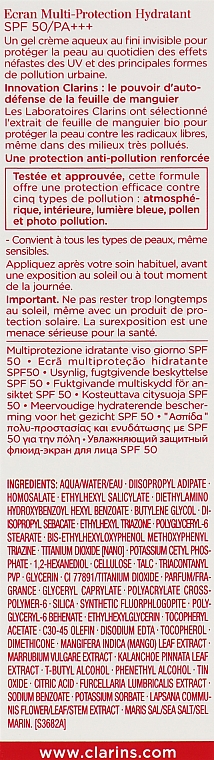 Увлажняющий защитный флюид-экран для лица - Clarins UV Plus [5P] Anti-Pollution SPF 50 — фото N5