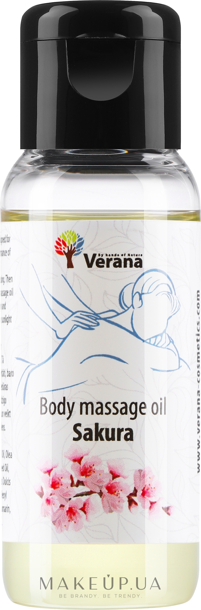Массажное масло для тела "Sakura" - Verana Body Massage Oil — фото 30ml