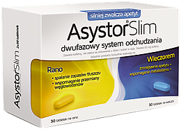 Дієтична добавка в таблетках - Aflofarm Asystor Slim — фото N1